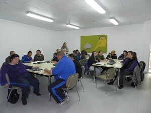 Desempleados del municipio participan en un curso de celador básico