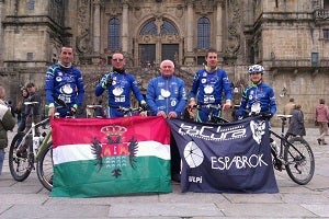 Conseguido el reto Pulpí-Santiado de Compostela en bicicleta de montaña