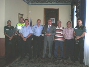 Los cuerpos de seguridad de Cuevas y Águilas mantienen una reunión de trabajo
