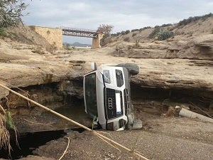 Aparatoso accidente en Huércal-Overa