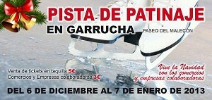 Una pista de patinaje de hielo artificial en Garrucha, novedad en el Levante
