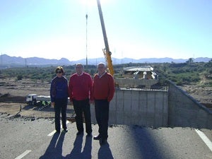 La reconstrucción del puente de Guazamara, en Cuevas, al 60% de ejecución