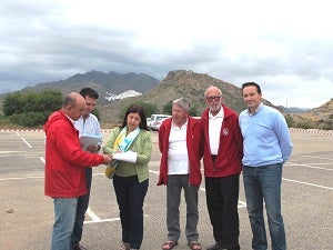 Comienzo de las obras del nuevo campo de Bowling municipal de Mojácar