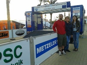 La diputada de Deportes visita en Antas el circuito del Campeonato de Europa de Enduro