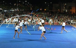 Espectacular exhibición del Club de Gimnasia Rítmica Diamonds de Pulpí
