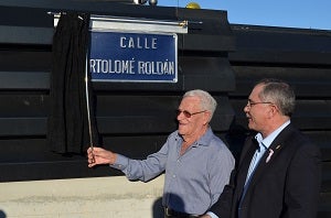 Calle en Águilas a uno de los héroes del accidente de Palomares
