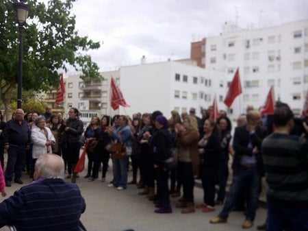Manifestación de los trabajadores de la residencia de ancianos de Huércal-Overa