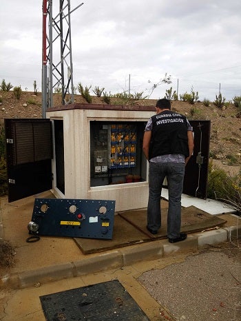 La Guardia Civil detiene al autor de varios robos de cable de cobre en Vera, Cuevas, Pulpí y Huércal-Overa