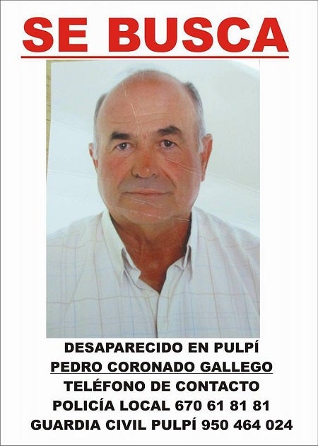 Buscan a un hombre de Pulpí desaparecido el sábado