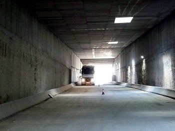 La Junta abre al tráfico de camiones el paso sub-terráneo de acceso al puerto de Garrucha