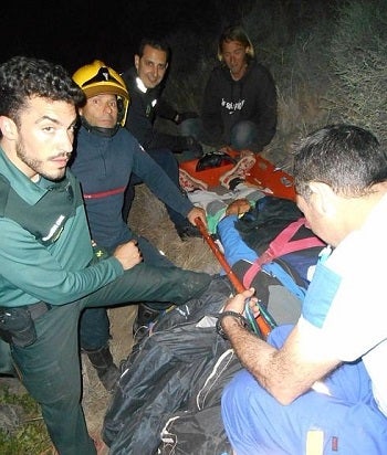 Rescatado un parapentista accidentado en Mojácar
