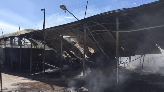 Un incendio calcina un semillero en Pulpí