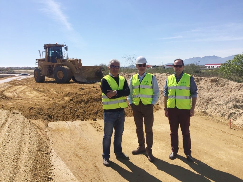 Las obras de duplicación de la carretera A-352 de Vera a Garrucha, al 20% de ejecución