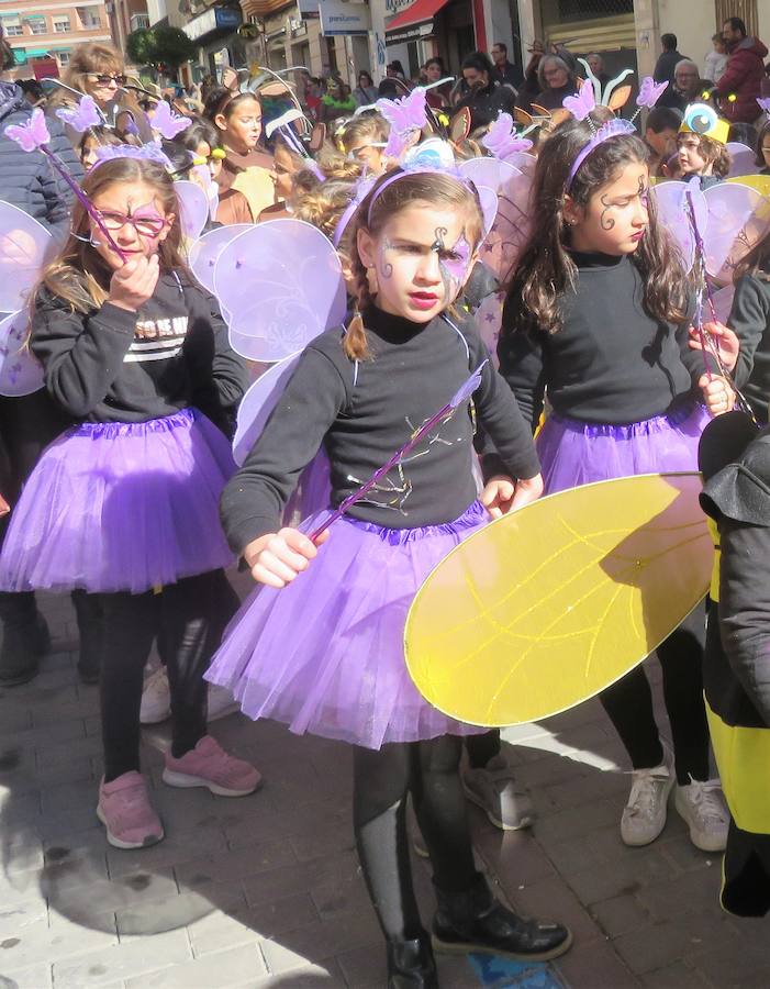 Más de 2.000 personas -entre alumnos, docentes y familiares- han participado en este pasacalles carnavalesco, que ha recorrido el centro de la ciudad durante buena parte de la mañana.