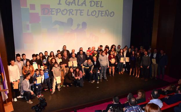 Doce premios y 24 menciones en la I Gala del Deporte Lojeño