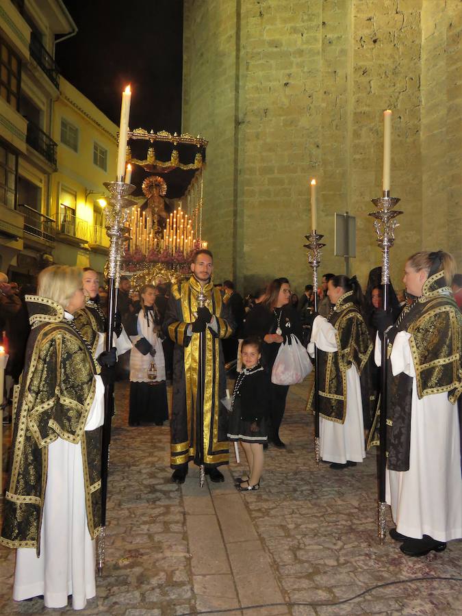 Así fue la noche del Viernes Santo lojeño. 