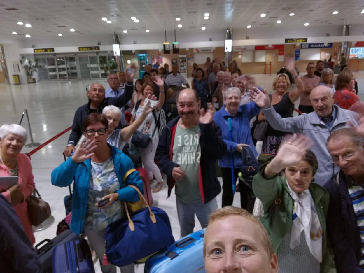 Los últimos belgas de Thomas Cook se despidieron de Roquetas hace unas semanas.
