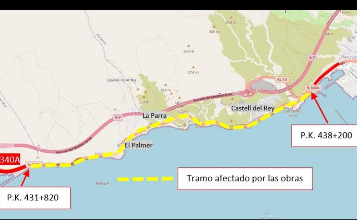 Restricciones de tráfico en El Cañarete por obras de reparación y mantenimiento