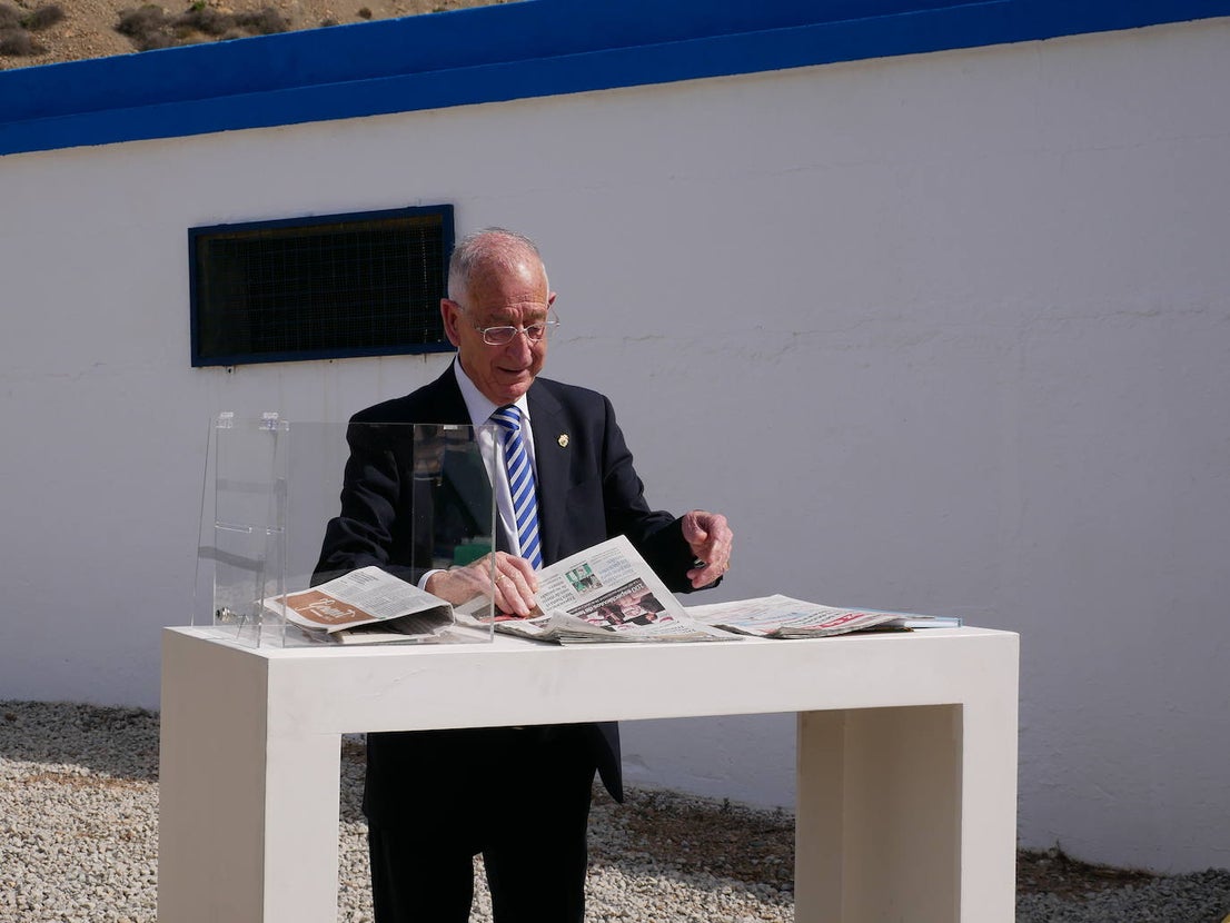 Moreno Bonilla pone la primera piedra de la conexión de Roquetas con la desaladora