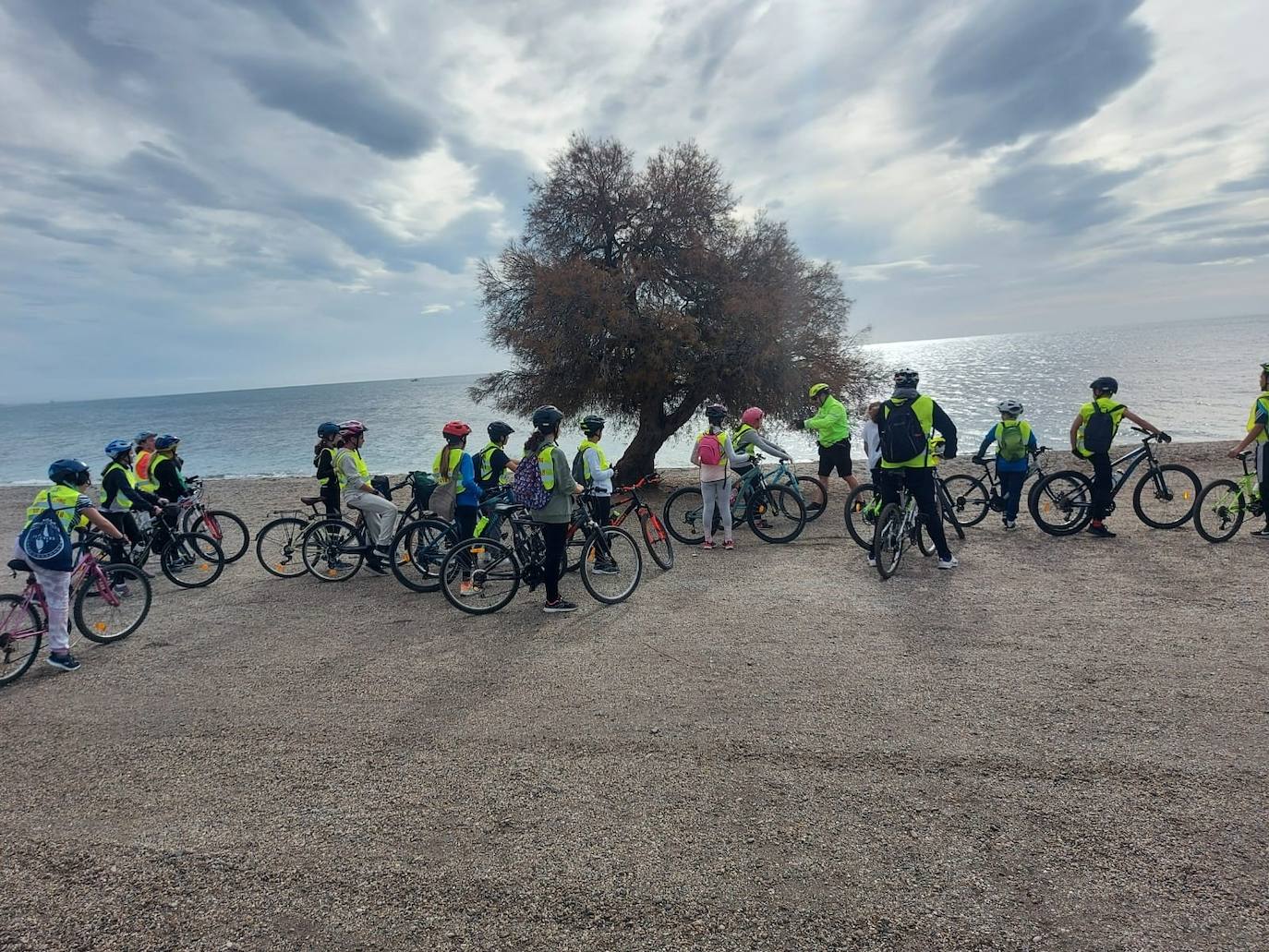 El Gabinete de Educación Vial enseña a moverse en bici con rutas por Roquetas