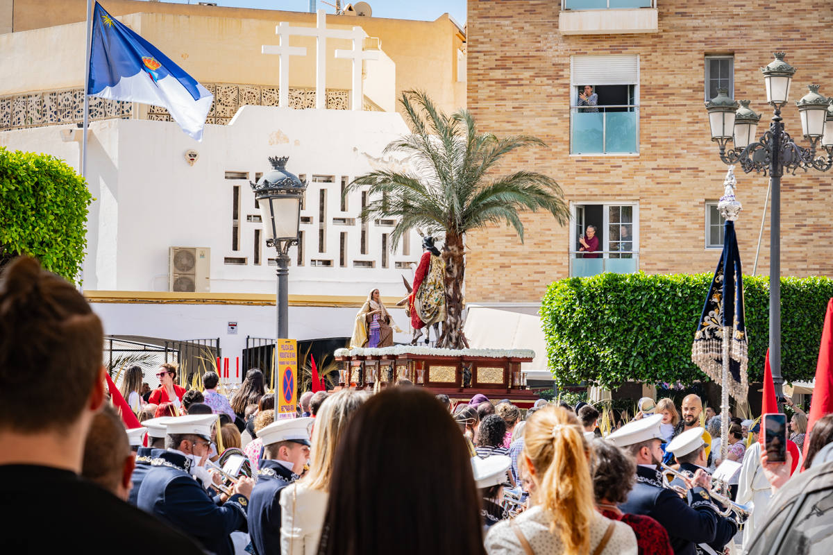Así fue el Domingo de Ramos en las parroquias de Roquetas