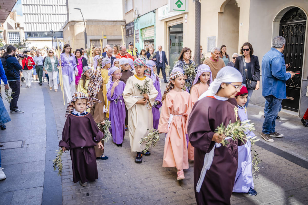 Así fue el Domingo de Ramos en las parroquias de Roquetas