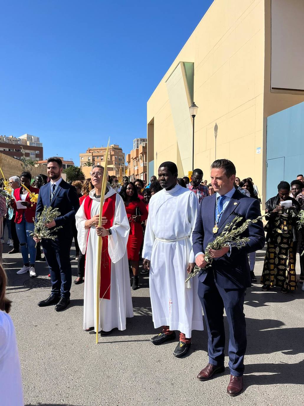Así fue el Domingo de Ramos en las parroquias de Roquetas