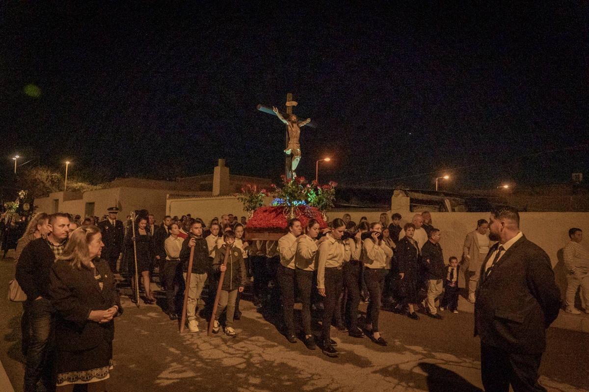 Así fue la procesión de Jesús de la Agonía en El Solanillo