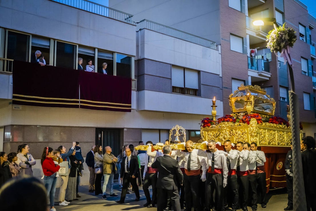 Las imágenes de la procesión del Santo Entierro y María Santísima de los Dolores