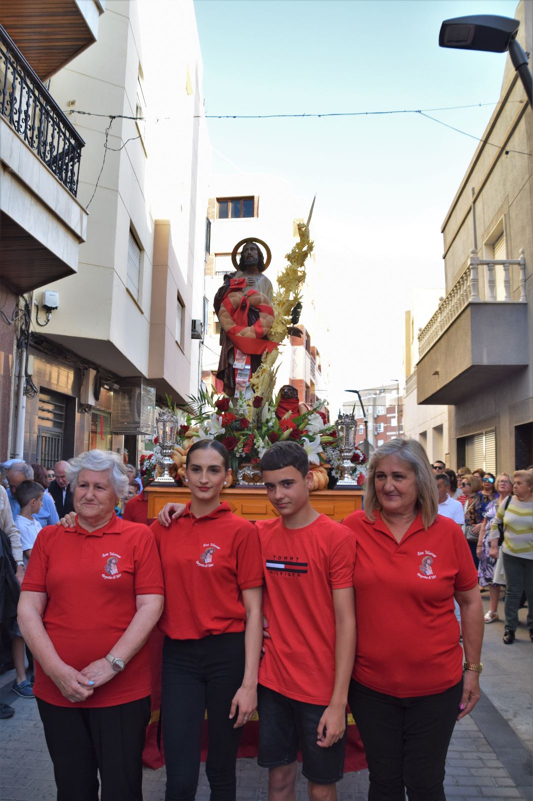 San Marcos procesiona por las calles de Roquetas