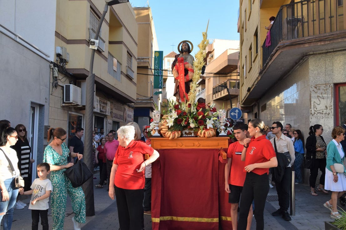 San Marcos procesiona por las calles de Roquetas