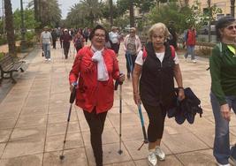 Casi 200 personas participan en la jornada de Marcha Nórdica de Mes de la Salud de Vícar