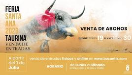 Roquetas ya ha vendido el 25% de la taquilla de la Feria Taurina de Santa Ana
