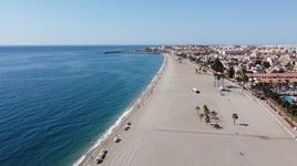 Imagen panorámica de una zona de Roquetas de Mar
