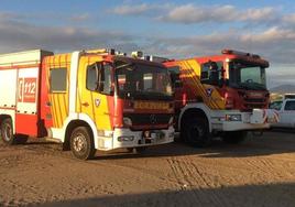 Vehículos de Bomberos.