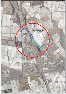 Imagen de un plano de la actuación que se hará en el municipio del poniente almeriense.