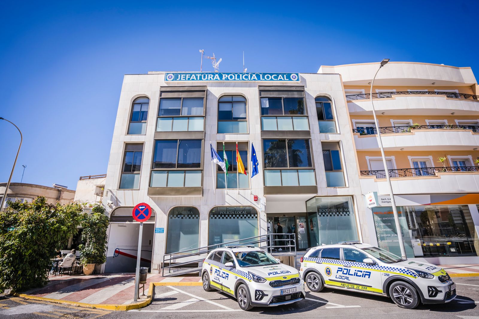 Jefatura actual de la Policía Local de Roquetas de Mar.