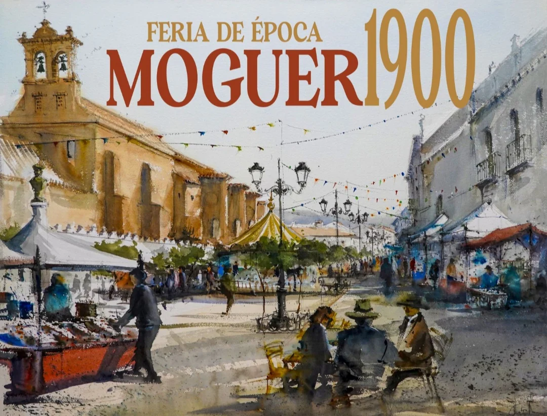 Cartel de la 'Feria 1900' de Moguer.