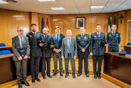 Imagen de uno de los momentos de la toma de posesión en Roquetas.