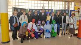 Foto de familia de las jornadas llevadas a cabo en un centro educativo de La Mojonera.