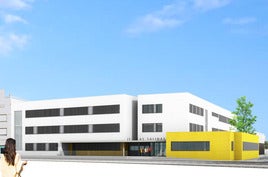 Maqueta del futuro IES Las Salinas.