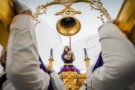 Imagen del Cristo en la parroquia roquetera