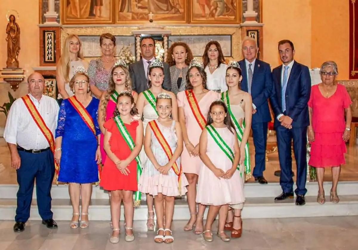 Imagen de reinas de las fiestas de 2022.