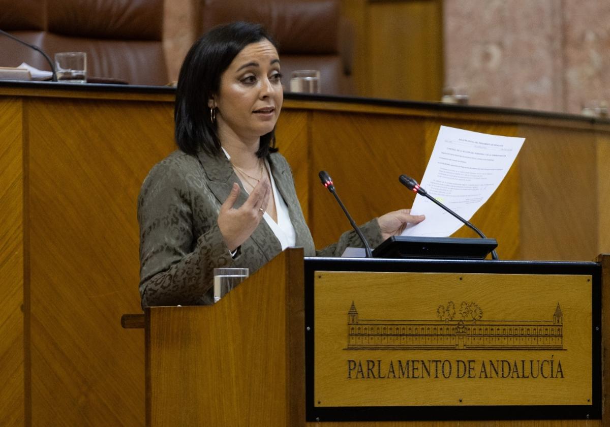 La parlamentaria de la formación ultraconservadora, Mercedes Rodríguez.