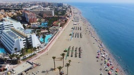 Una de las panorámicas de la localidad de Roquetas de Mar donde se divisa una gran playa de la zona.