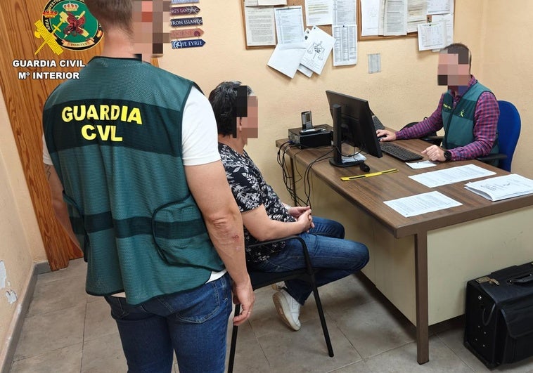 Imagen de la operación de la Guardia Civil.