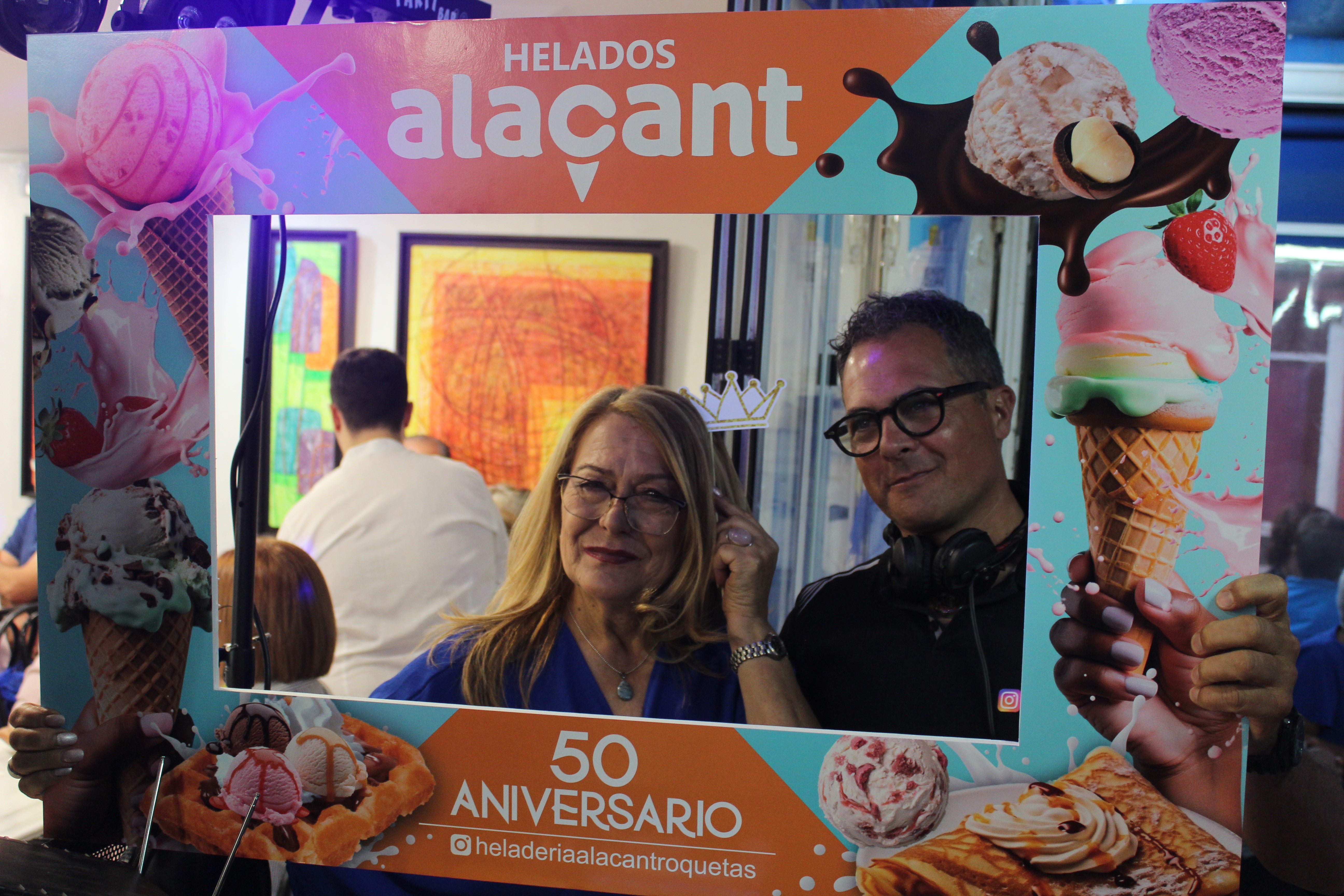 Así fue la celebración del 50 aniversario de la Heladería Alacant de Roquetas de Mar
