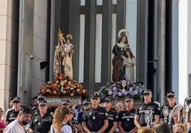 Las imágenes de la procesión en Roquetas de Mar.