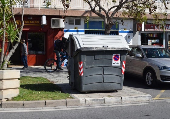 Uno de los contenedores.