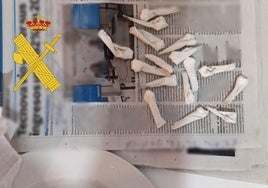 Droga encontrada en la vivienda del agresor en Roquetas